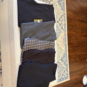 Set of Women’s Pants in Black, Gray, and Plaid